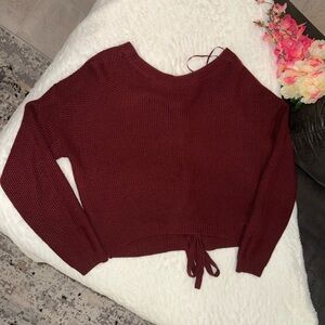 3 x 20$ Ambiance Maroon Crew Neck Sweater Size Small